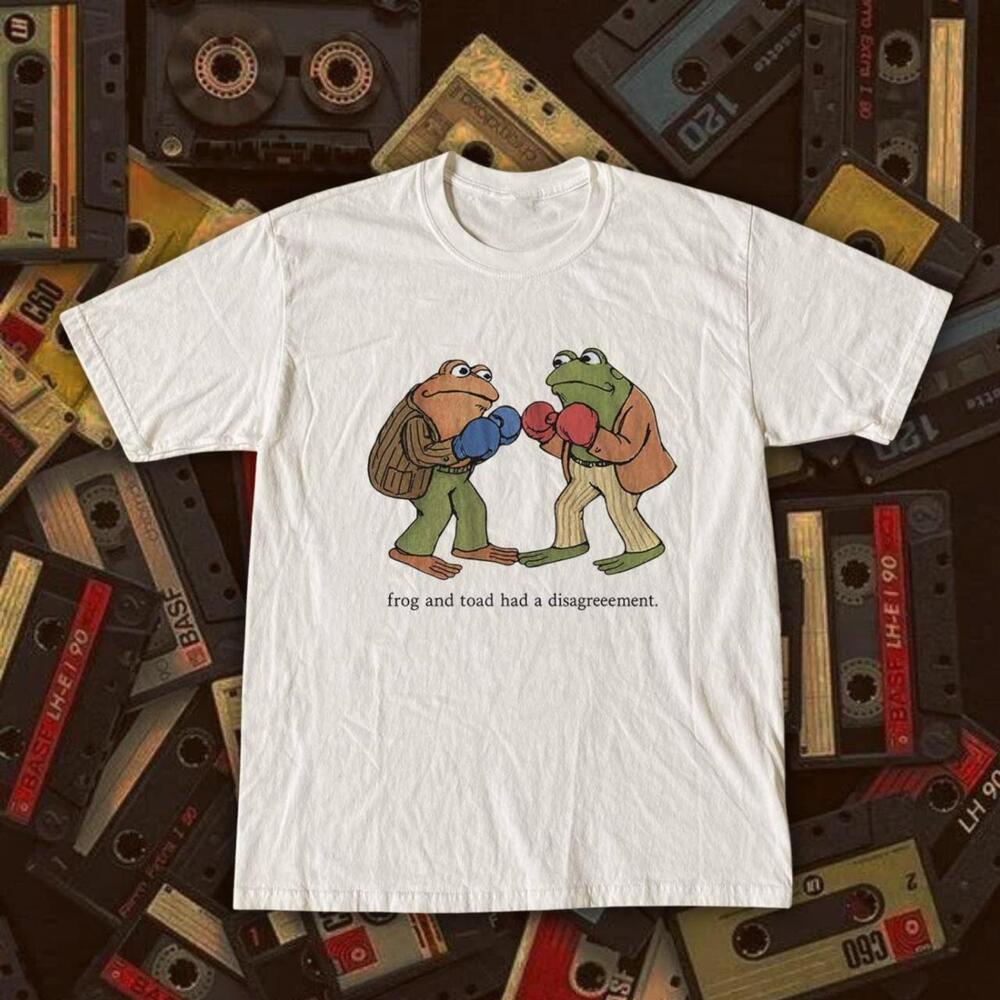 Frog And Toad Had A Disagreement White T-Shirt